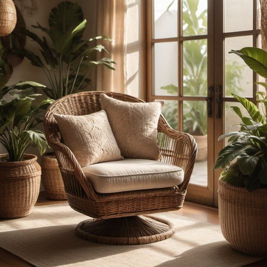 Wicker Swivel Chair